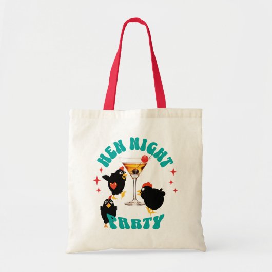 Grappige Kippen Nachtfeest Grappige Kip Tote Bag (Voorkant)