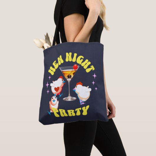 Grappige Kippen Nachtfeest Grappige Kip Tote Bag (Dichtbij)