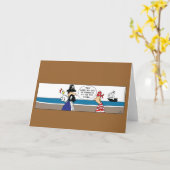 Grappige Kippen Piraat Kaart (Gele Bloem)