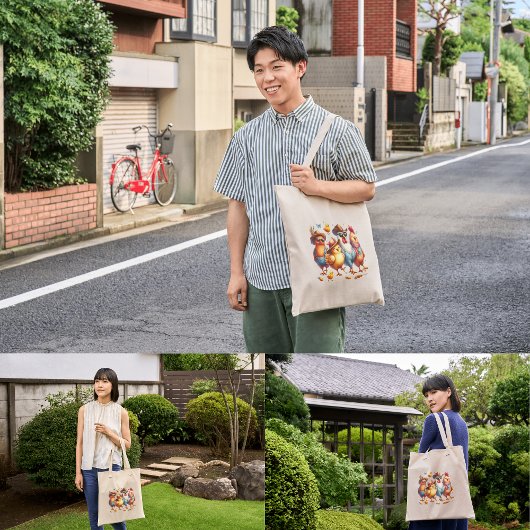 Grappige kippen voor haar kippenliefhebber tote bag