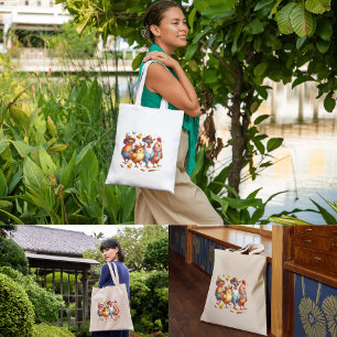 Grappige kippen voor haar kippenliefhebber tote bag