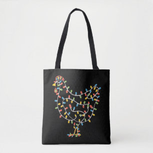 Grappige Kippencadeau Boerenbedrijf Kerstmis Tote Bag
