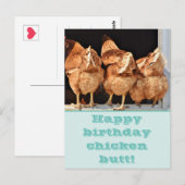 Grappige Kippengaai Verjaardag Briefkaart (Voorkant / Achterkant)