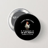 Grappige kippenliefhebber Ik laat geen scheten Ik Ronde Button 5,7 Cm (Voorkant /achterkant)
