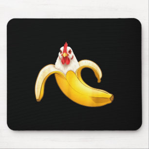 Grappige Kippenliefhebbers Banaan Jongens Kunstwer Muismat