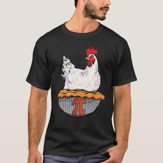 Grappige Kippenpastei  Wiskunde Geek Wiskunde Nerd T-shirt (Voorkant)