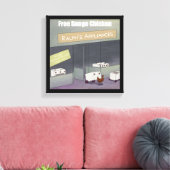 Grappige Kippenprint van Rick London Canvas Afdruk (Insitu (Woonkamer))