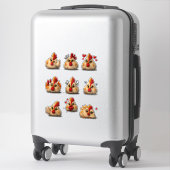 Grappige Kippensticker Set — Vetste Haan Sticker (Koffer)