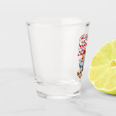 Grappige Kippenverzamelaar Shot Glas (Links)