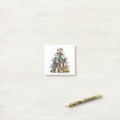 Grappige Kitten Kerstboom Kat Huisdier Dierenliefh Post-it® Notes (Op bureau)