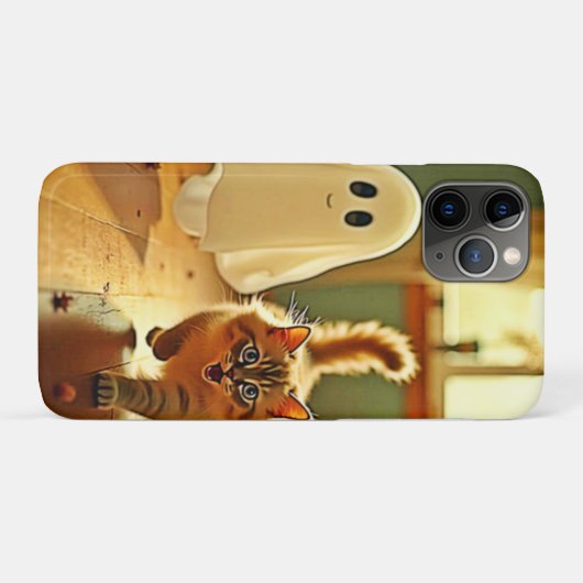 Grappige Kitten Spooky Vriend Case-Mate iPhone Case (Achterkant (horizontaal))