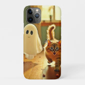 Grappige Kitten Spooky Vriend Case-Mate iPhone Case (Achterkant)