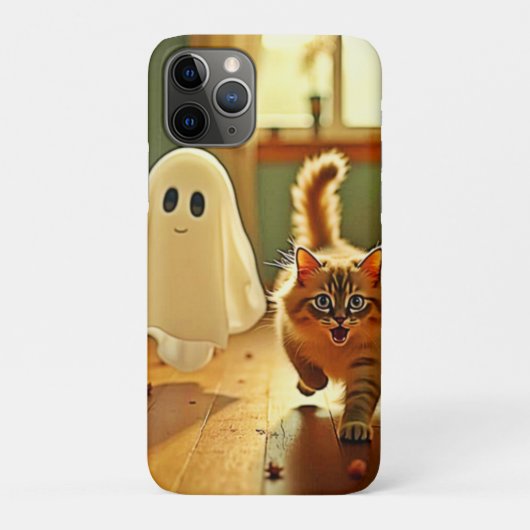 Grappige Kitten Spooky Vriend Case-Mate iPhone Case (Achterkant)