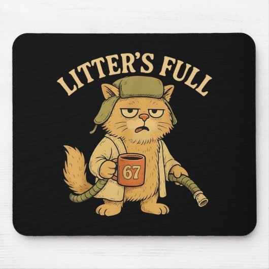 Grappige Kittens Volle Kattenparodie 67 Zes Zeven Muismat (Voorkant)