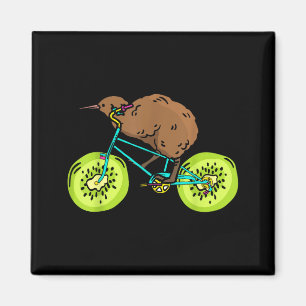 Grappige Kiwi Biker Fietscadeau Nieuw-Zeeland Magneet
