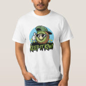 Grappige Kiwi Fruit Graphic T - shirts voor Dageli (Voorkant)