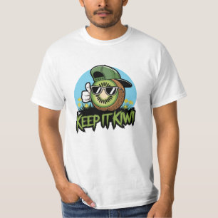 Grappige Kiwi Fruit Graphic T - shirts voor Dageli