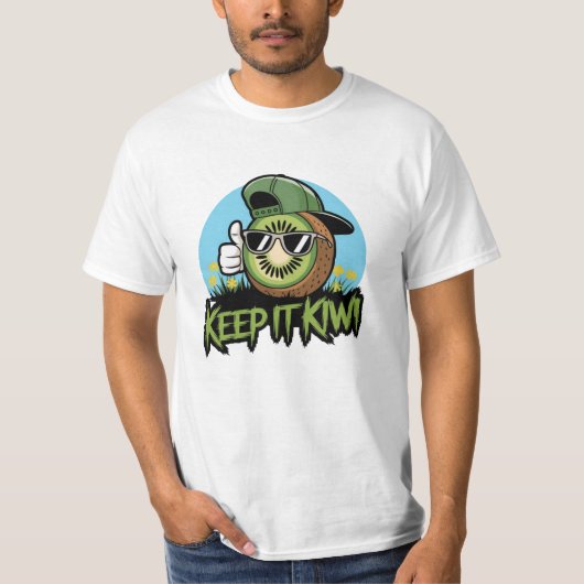 Grappige Kiwi Fruit Graphic T - shirts voor Dageli (Voorkant)
