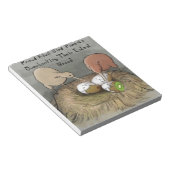 Grappige Kiwi Vogels Die Voor Hun Fruit Zorgen Notitieblok (Schuin)