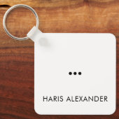 Grappige klantnaam gepersonaliseerd sleutelhanger (Voorkant)