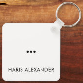 Grappige klantnaam gepersonaliseerd sleutelhanger (Achterkant)