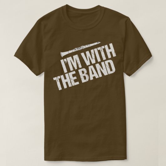 Grappige klarinet im met de band t-shirt (Design voorkant)
