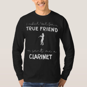 Grappige Klarinet T-shirt: God Stuurde Me een Echt T-shirt