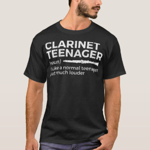 Grappige klarinet tiener definitie voor klarinetti t-shirt