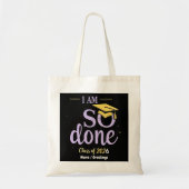 Grappige Klas van 2025, Ik Ben Klaar Met Afstudere Tote Bag (Voorkant)