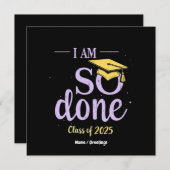 Grappige klas van 2025, ik ben zo klaar met Afstud Kaart (Voorkant / Achterkant)