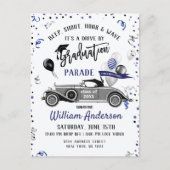 Grappige Klasse van 2024 DRIVE BY Graduation Party Aankondigingskaart (Voorkant)