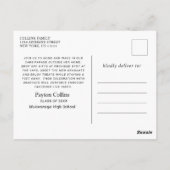 Grappige Klasse van 2024 DRIVE BY Graduation Party Briefkaart (Achterkant)