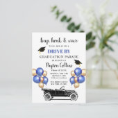 Grappige Klasse van 2024 RIJDEN DOOR Graduation Pa Aankondigingskaart (Staand voorkant)