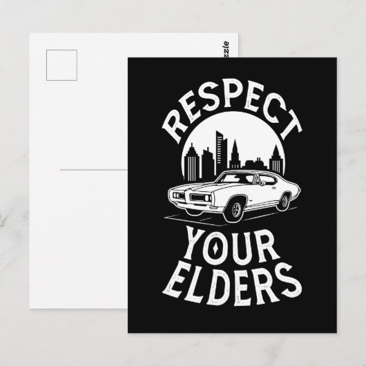 Grappige klassieke auto citaat briefkaart (Voorkant / Achterkant)