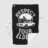 Grappige klassieke auto citaat golfhanddoek (Insitu)