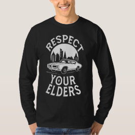 Grappige klassieke auto citaat t-shirt
