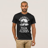 Grappige klassieke auto citaat t-shirt (Voorkant volledig)