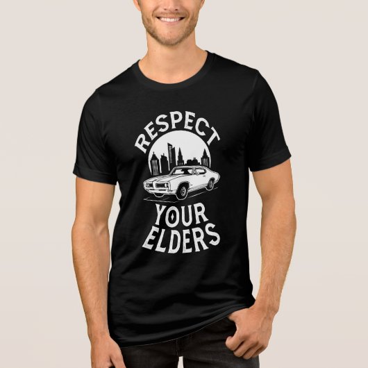 Grappige klassieke auto citaat Tri-Blend shirt (Voorkant)