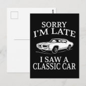 Grappige Klassieke Auto Spreuk Briefkaart (Voorkant / Achterkant)