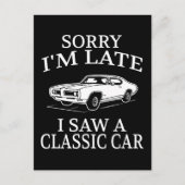 Grappige Klassieke Auto Spreuk Briefkaart (Voorkant)