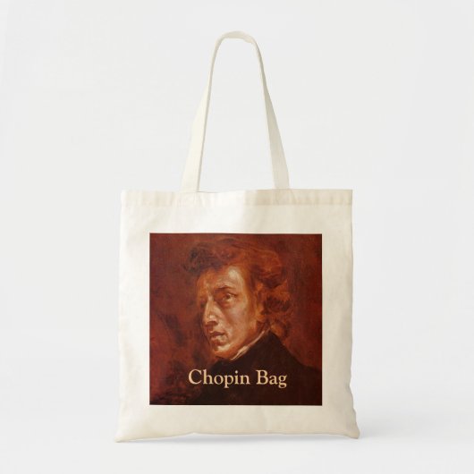 Grappige klassieke Chopin Bag - budget 1-kant prin Tote Bag (Voorkant)