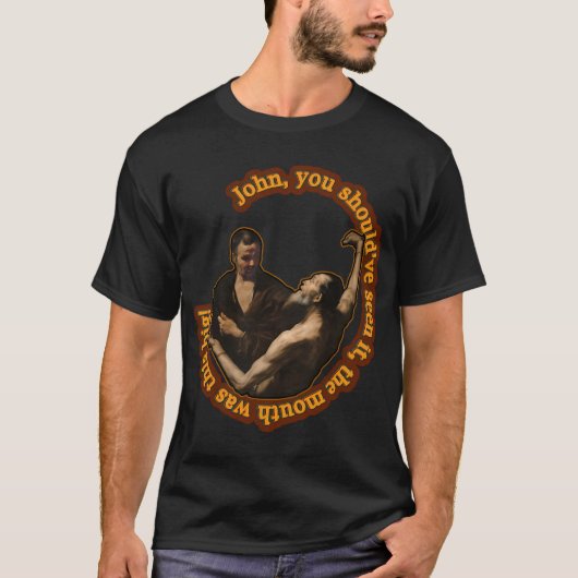 Grappige klassieke kunst sticker t-shirt (Voorkant)