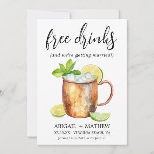 Grappige Klassieke Moscow Mule Cocktail Foto Bruil Save The Date