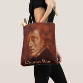 Grappige klassieke muziek "Chopin Bag" Piano Compo Tote Bag (Dichtbij)