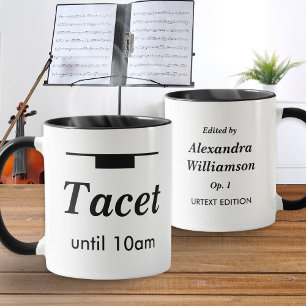 Grappige Klassieke Muziek Humor Tacet Ochtendrust Mok