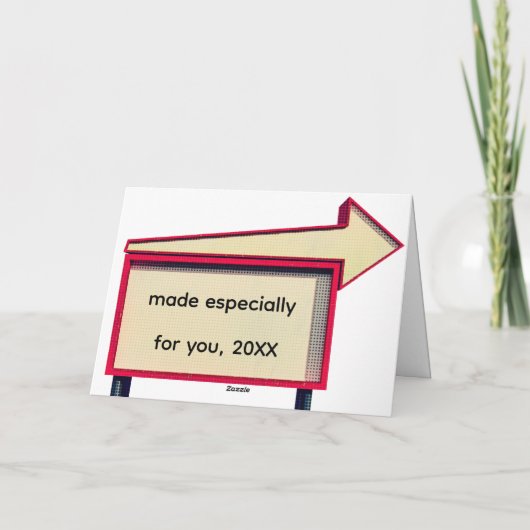 Grappige klassieke retro camper gelukkige verjaard kaart (Achterkant)