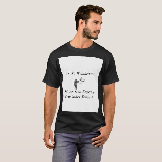 Grappige kledij een paar centimeter vanavond t-shirt (Voorkant volledig)