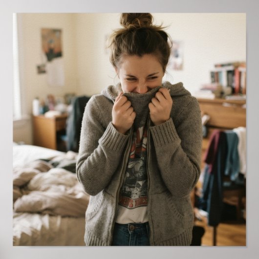 Grappige kleding snuiftest relate poster (Voorkant)