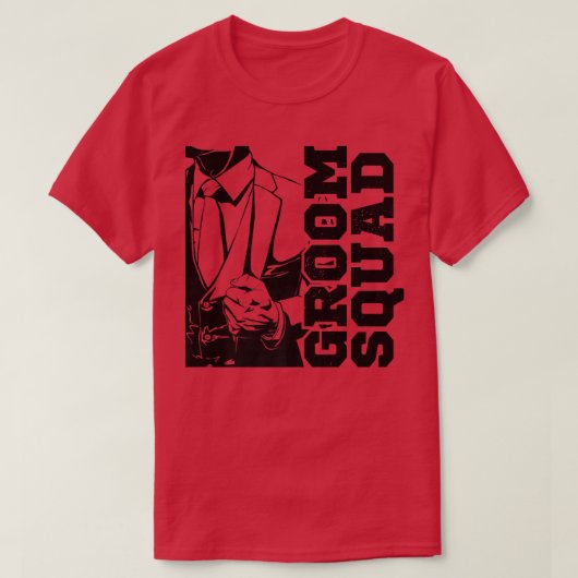 Grappige kleding voor bruidsjonkers bachelorfeest t-shirt (Design voorkant)