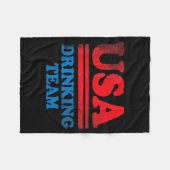 Grappige kleding voor Onafhankelijkheidsdag USA Dr Fleece Deken (Voorkant (Horizontaal))